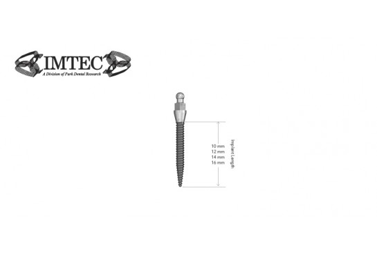 IMTEC Classic MDI 2.0 mm O-Ball Collared Implants