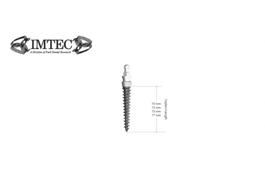 IMTEC MAXX MDI 3.0 mm O-Ball Collared Implant