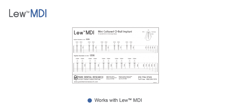 Lew™ MDI Radiographic Transparencies
