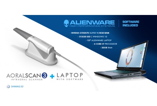 Aoralscan 3 Intraoral Scanner + Alienware Laptop with Software