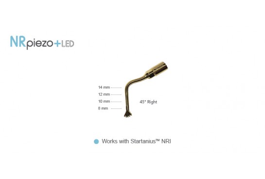 NRpiezo+LED - Specialty Angled Implant Tip - 45° Right