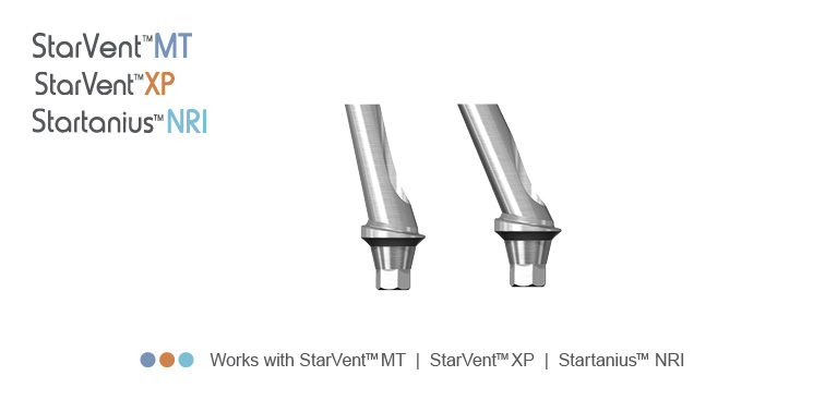 StarVent™ Hexed Abutment Angled Titanium