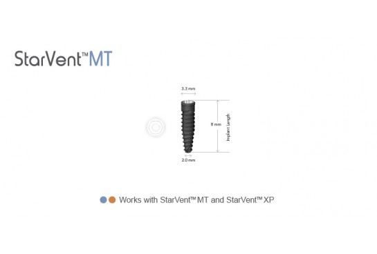 StarVent™ MT 3.3 mm Internal Hex Implant