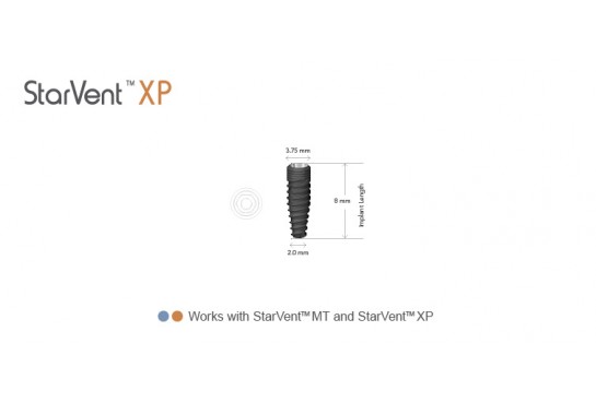 StarVent™ XP 3.3 mm Internal Hex Implant