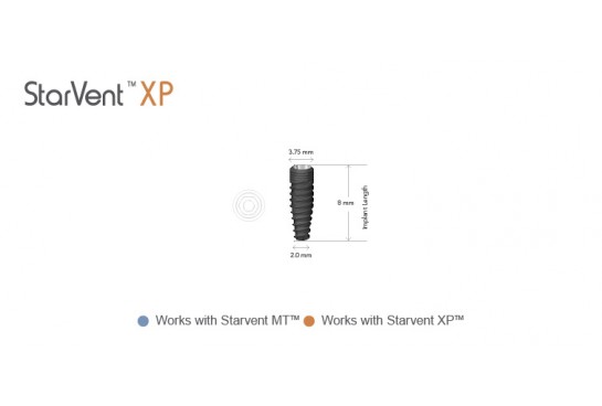 StarVent™ XP 3.75 mm Internal Hex Implant